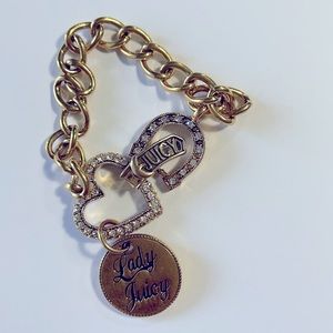 JUICY COUTURE RHINESTONE HEART/ HORSESHOE BRACELET